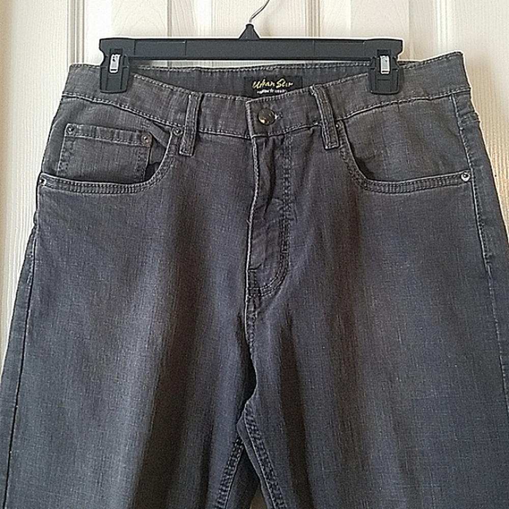 Mens Urban Star Gray Denim Jean's 32x30 - Picture 2 of 8